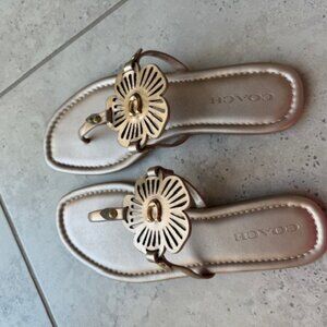 Coach Julia Sandal Size 9.5B Champagne color